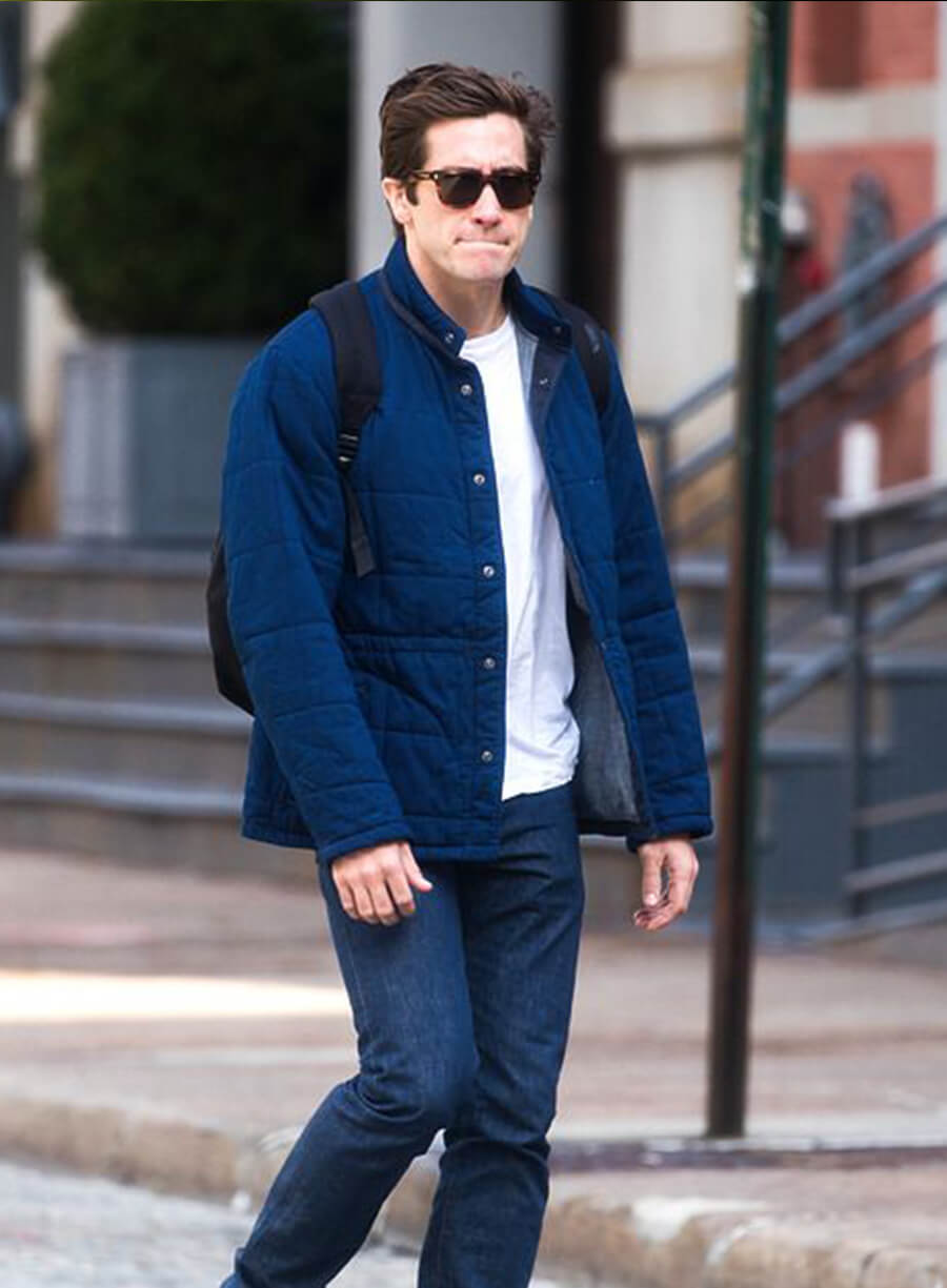 Harpoon Jake Gyllenhaal Inspired Blue Cotton Jacket