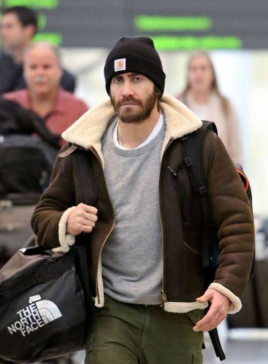 Harpoon Jake Gyllenhaal Suede Inspired Black Suede Leather Leather Jacket
