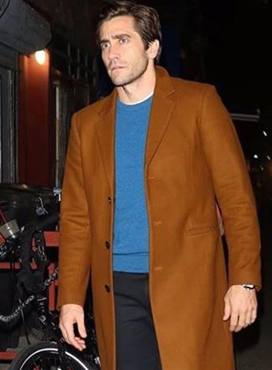 Harpoon Jake Gyllenhaal Inspired Brown Wool Coat