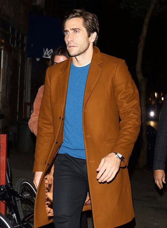 Harpoon Jake Gyllenhaal Inspired Brown Wool Coat