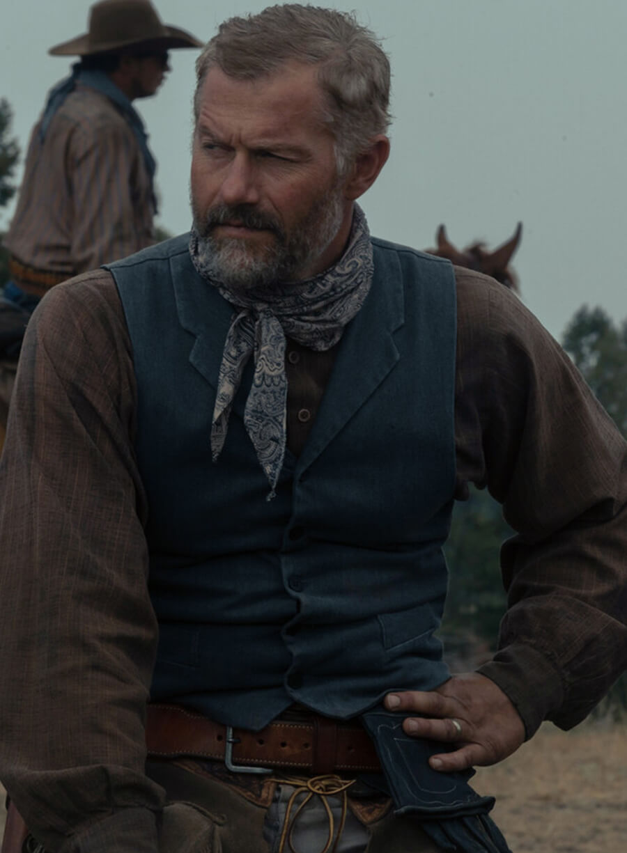 Harpoon John Dutton Inspired Blue Leather Jacket - 1923 Style