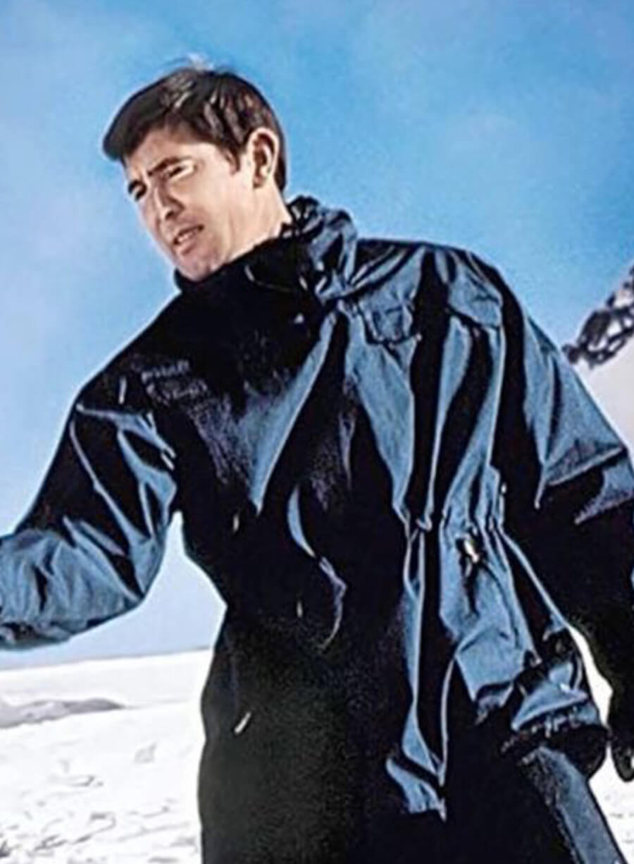Harpoon James Bond Inspired Blue Cotton Jacket - On Her Majesty's Secret Service Style