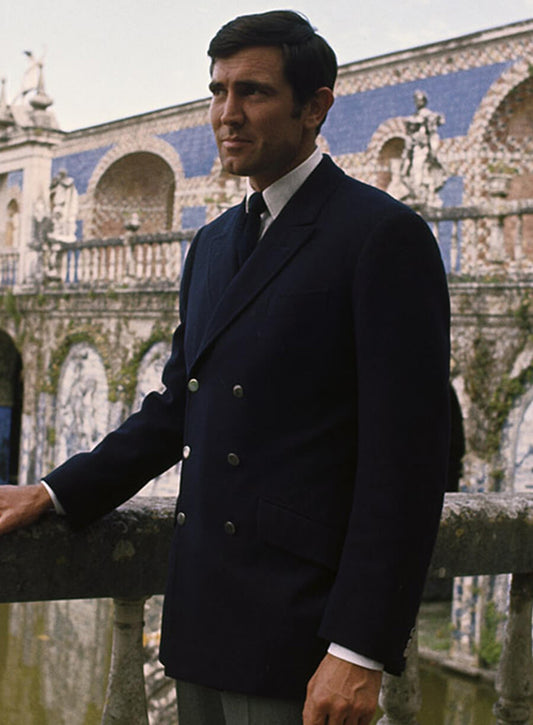 Harpoon James Bond Inspired Blue Wool Jacket - On Her Majesty's Secret Service Style