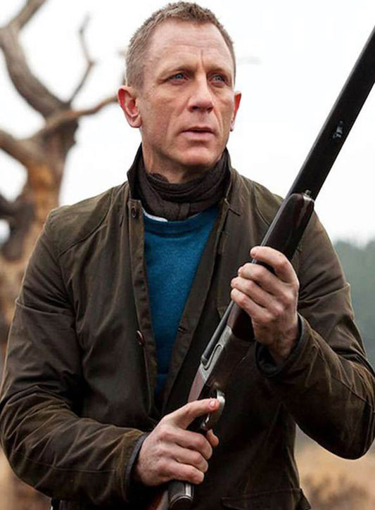 Harpoon James Bond Inspired Brown Cotton Fabric Cotton Jacket - No Time To Die Style