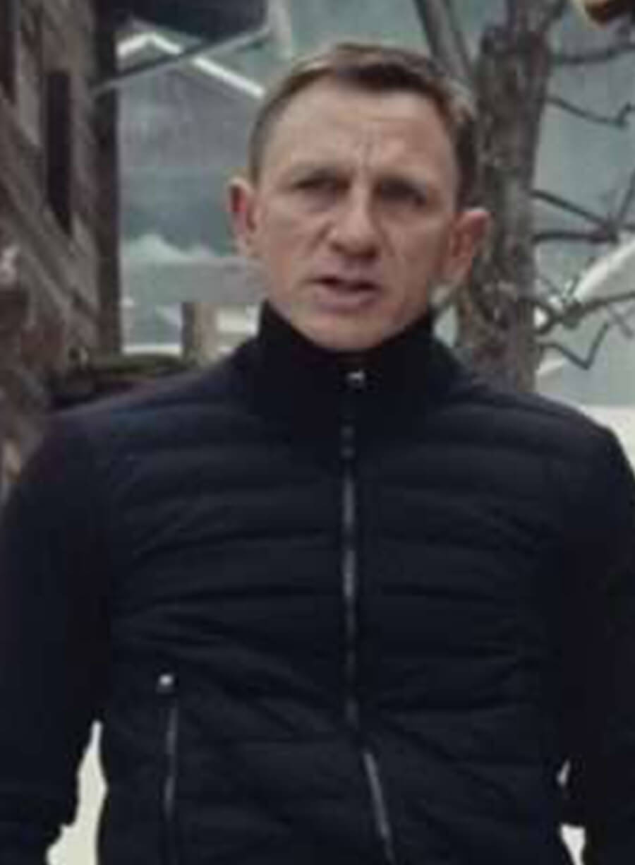 Harpoon James Bond Inspired Blue Parachute Fabric Bomber Jacket - Spectre Style