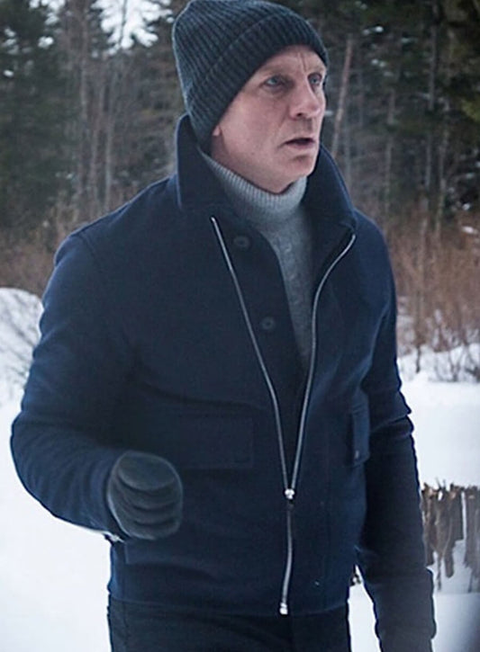 Harpoon James Bond Inspired Blue Wool Jacket - Spectre Style