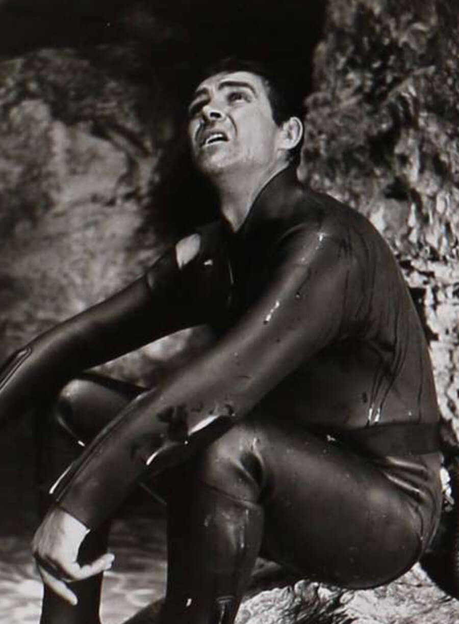 Harpoon James Bond Inspired Black Genuine Leather Leather Jacket - Thunderball Style