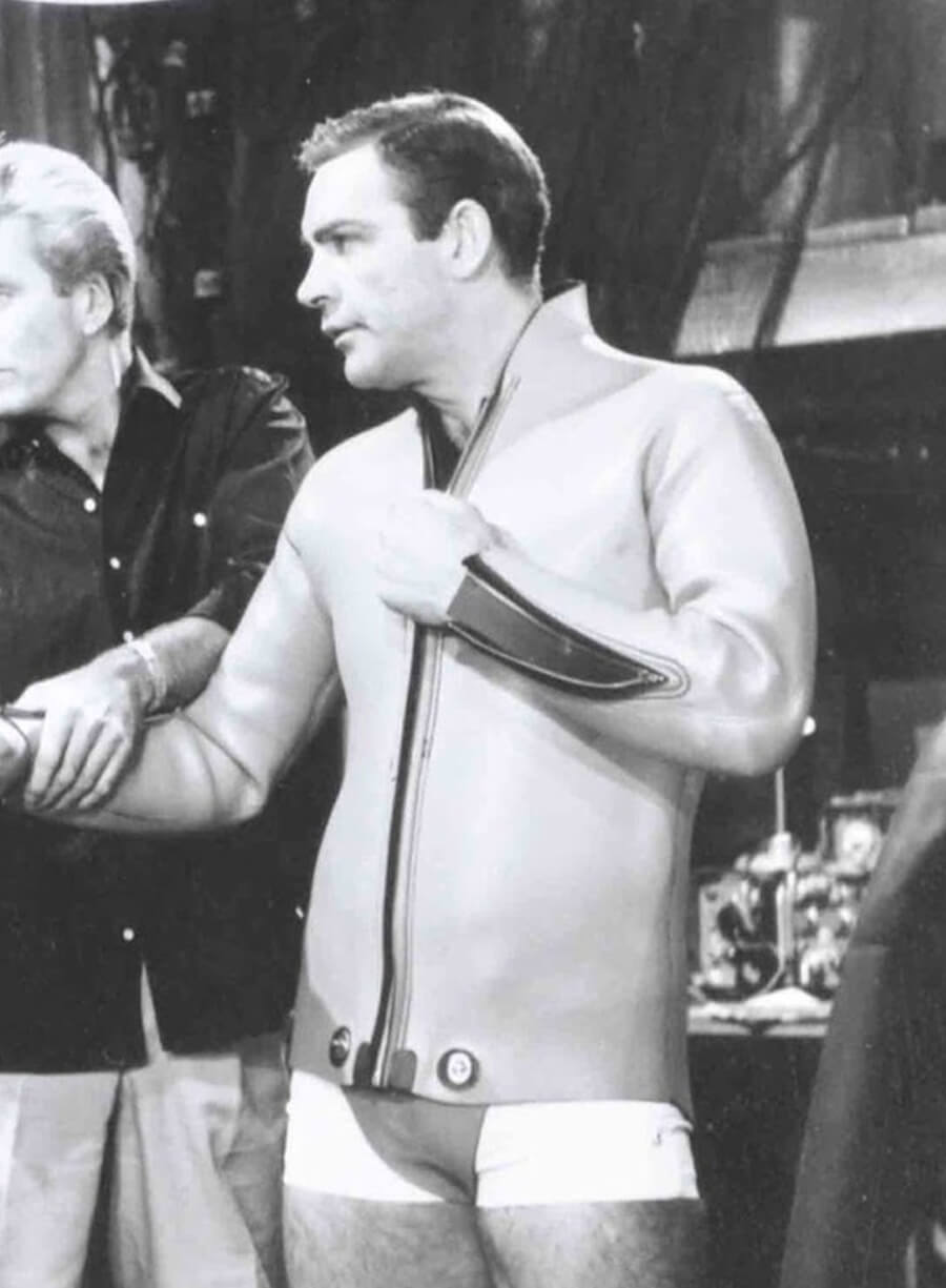 Harpoon James Bond Inspired Brown Real Leather Leather Jacket - Thunderball Style