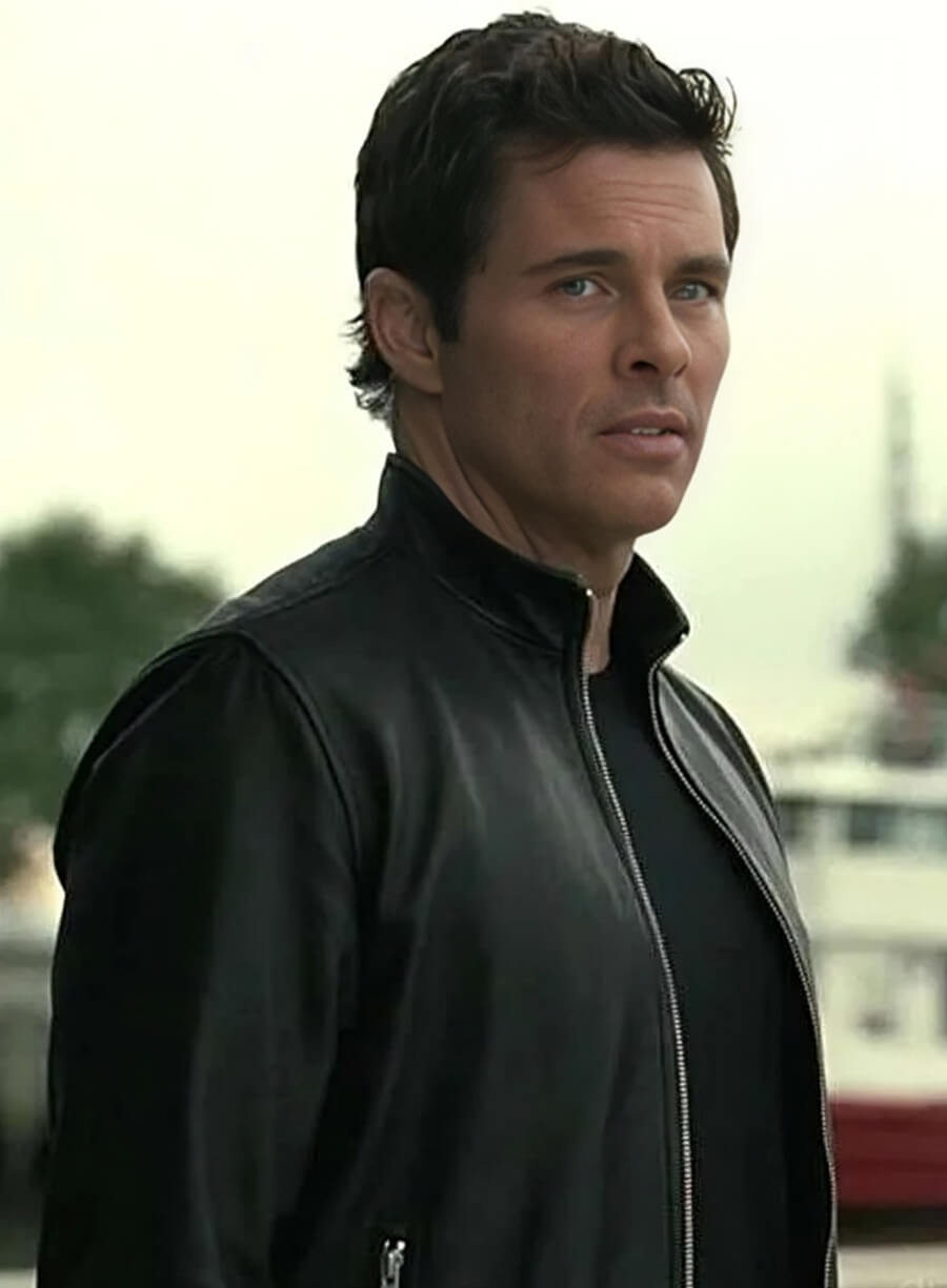 Harpoon Teddy Inspired Black Leather Jacket - Westworld Tv Series Style