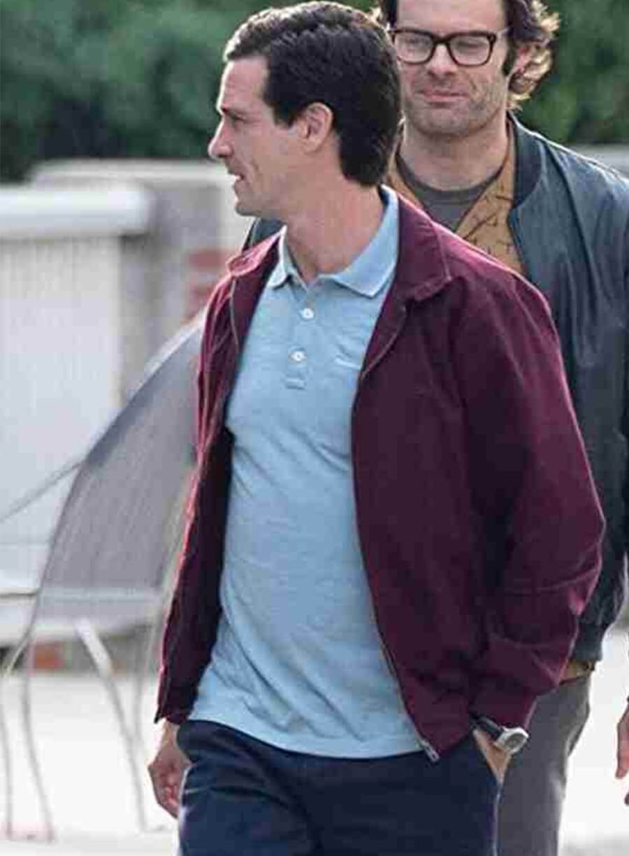 Harpoon Eddie Kaspbrak Inspired Red Leather Jacket - It Chapter Two Style