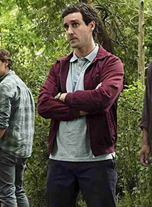 Harpoon Eddie Kaspbrak Inspired Red Leather Jacket - It Chapter Two Style