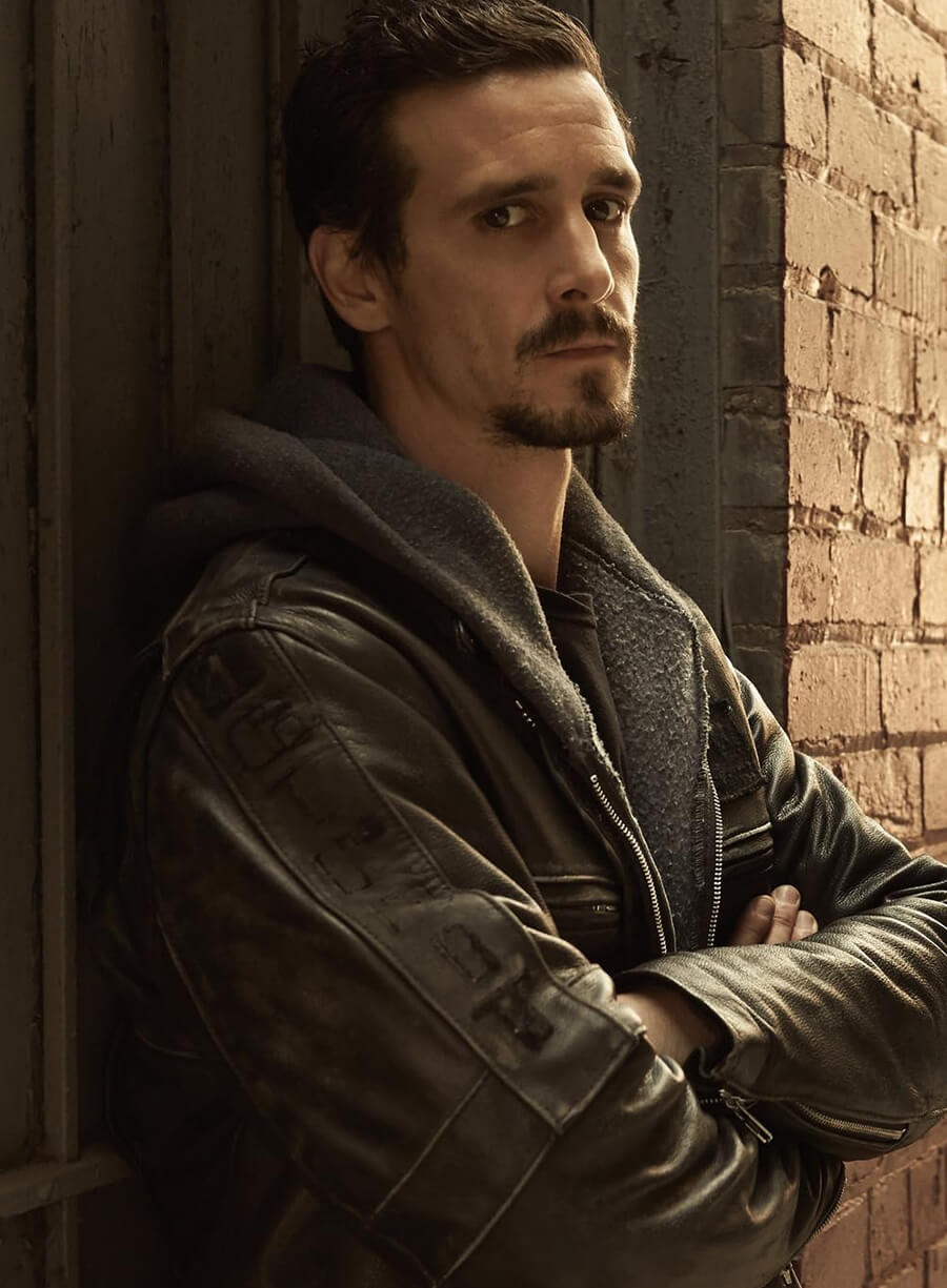 Harpoon Damon Callis Inspired Black Leather Jacket - Low Winter Sun Style
