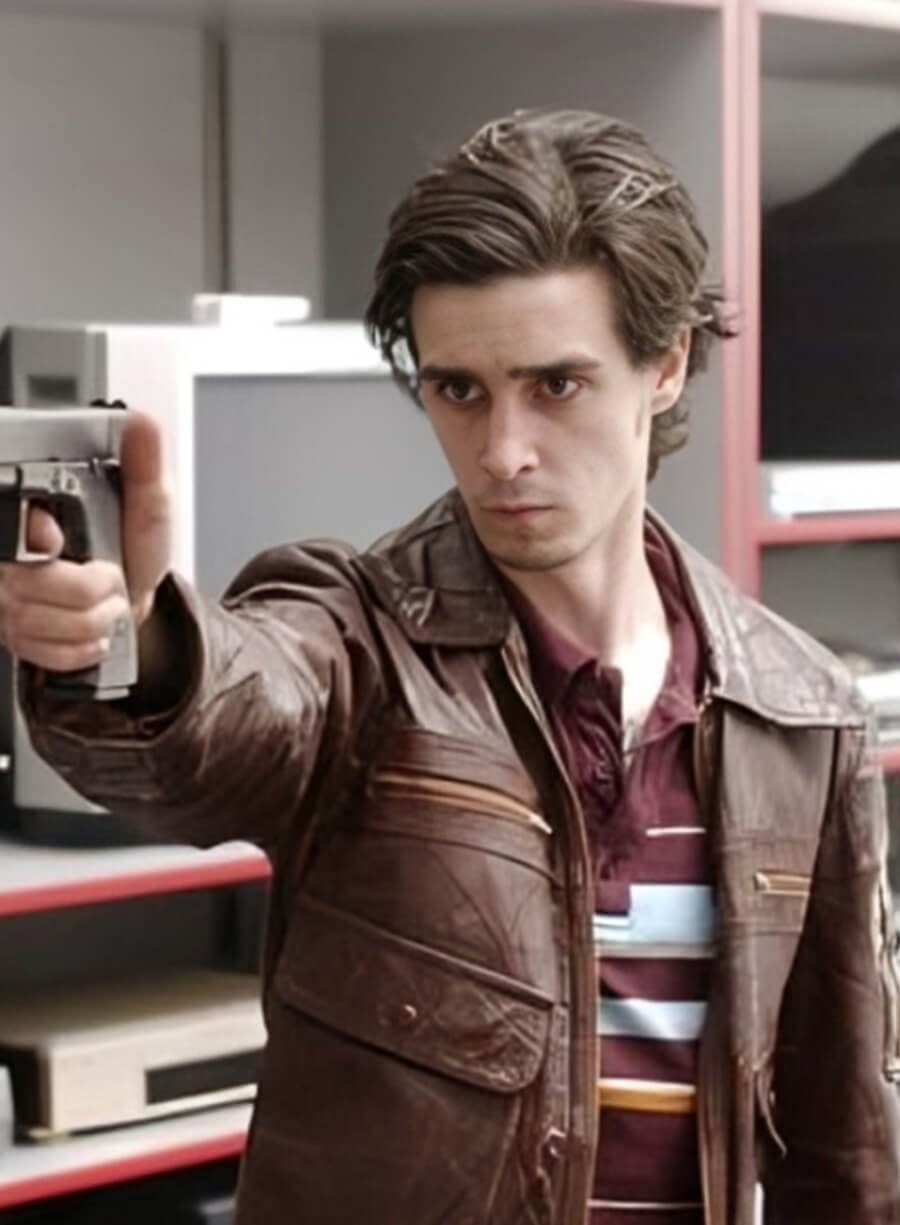 Harpoon Ziggy Sobotka Inspired Brown Leather Jacket - The Wire Tv Series Style