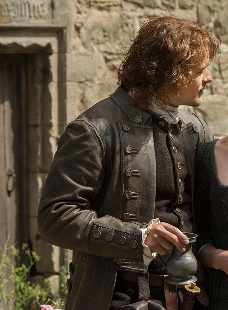 Harpoon Jamie Fraser Inspired Brown Coat - Outlander Style