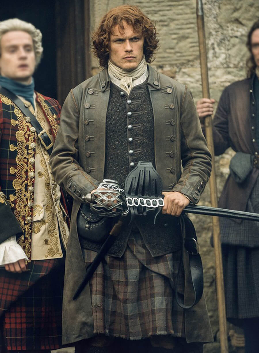 Harpoon Jamie Fraser Inspired Brown Coat - Outlander Style