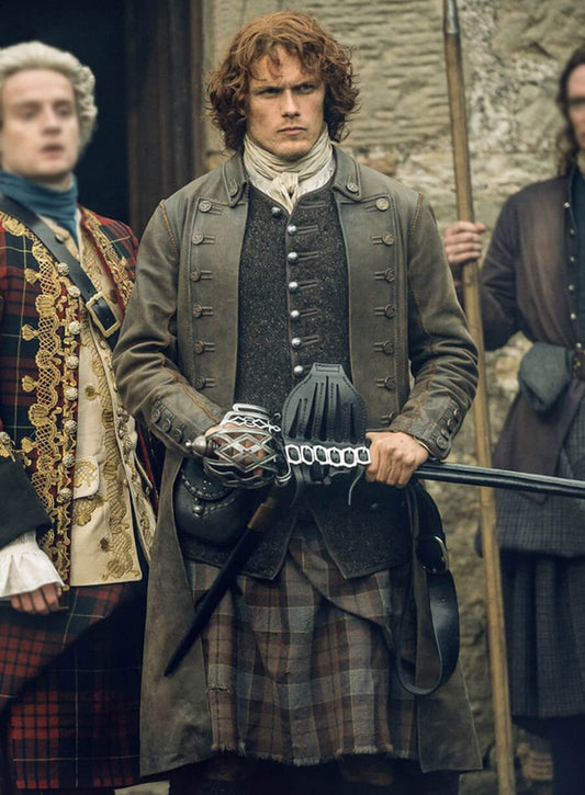 Harpoon Jamie Fraser Inspired Brown Coat - Outlander Style