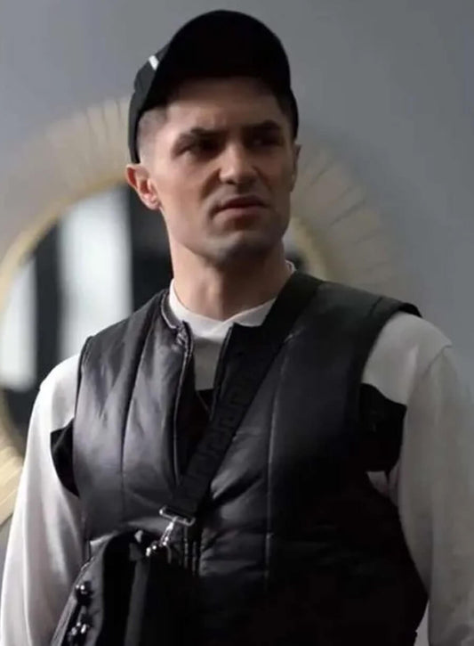 Harpoon Jamie Tartt Inspired Black Leather Jacket - Ted Lasso Style