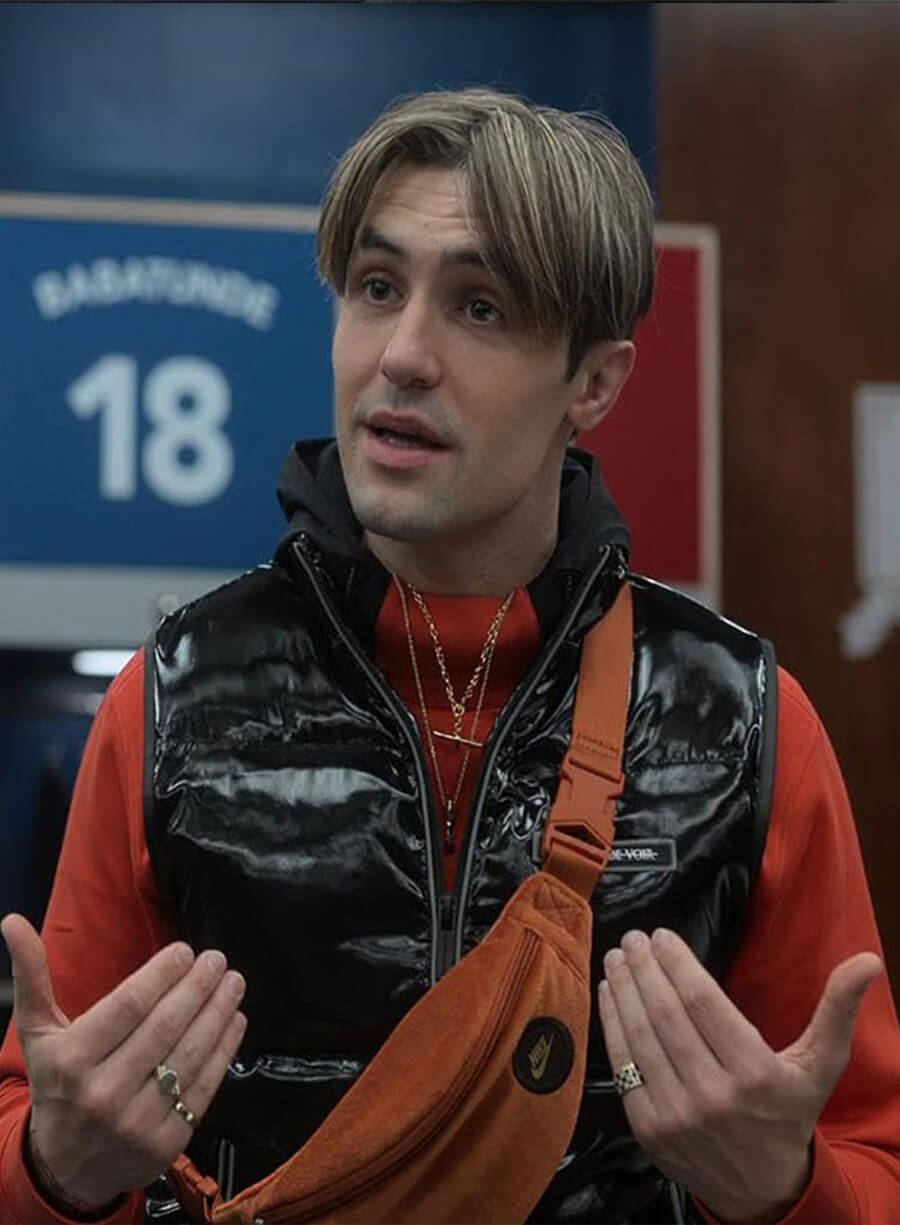 Harpoon Jamie Tartt Inspired Black Leather Jacket - Ted Lasso S03 Style