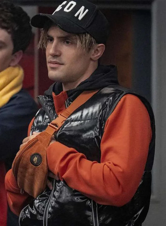 Harpoon Jamie Tartt Inspired Black Leather Jacket - Ted Lasso S03 Style