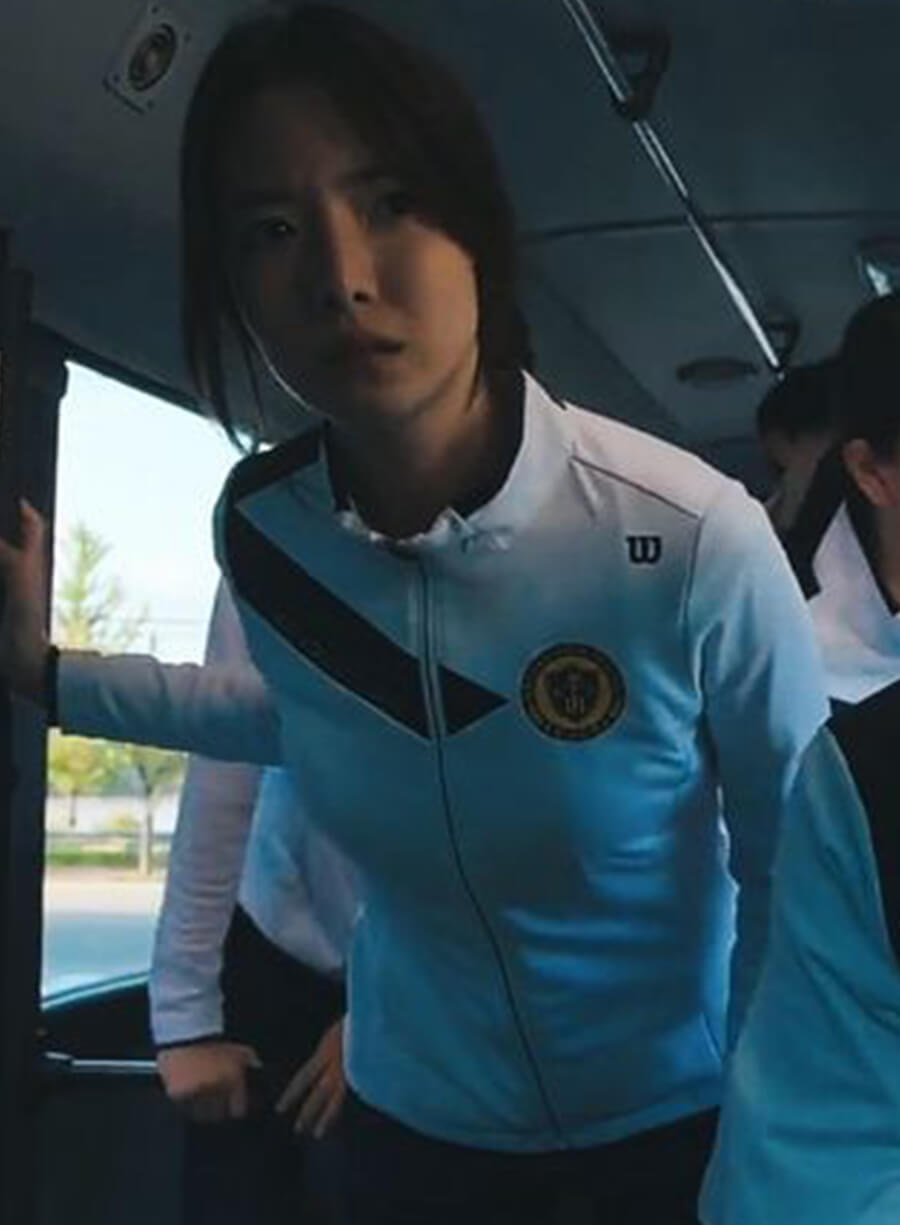 Harpoon Jang Ha-ri Inspired White Leather Jacket - All of Us Are Dead Style