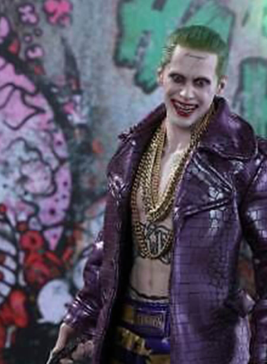 Harpoon Joker Inspired Purple Faux Leather or Real Leather Coat - Suicide Squad 2016 Style