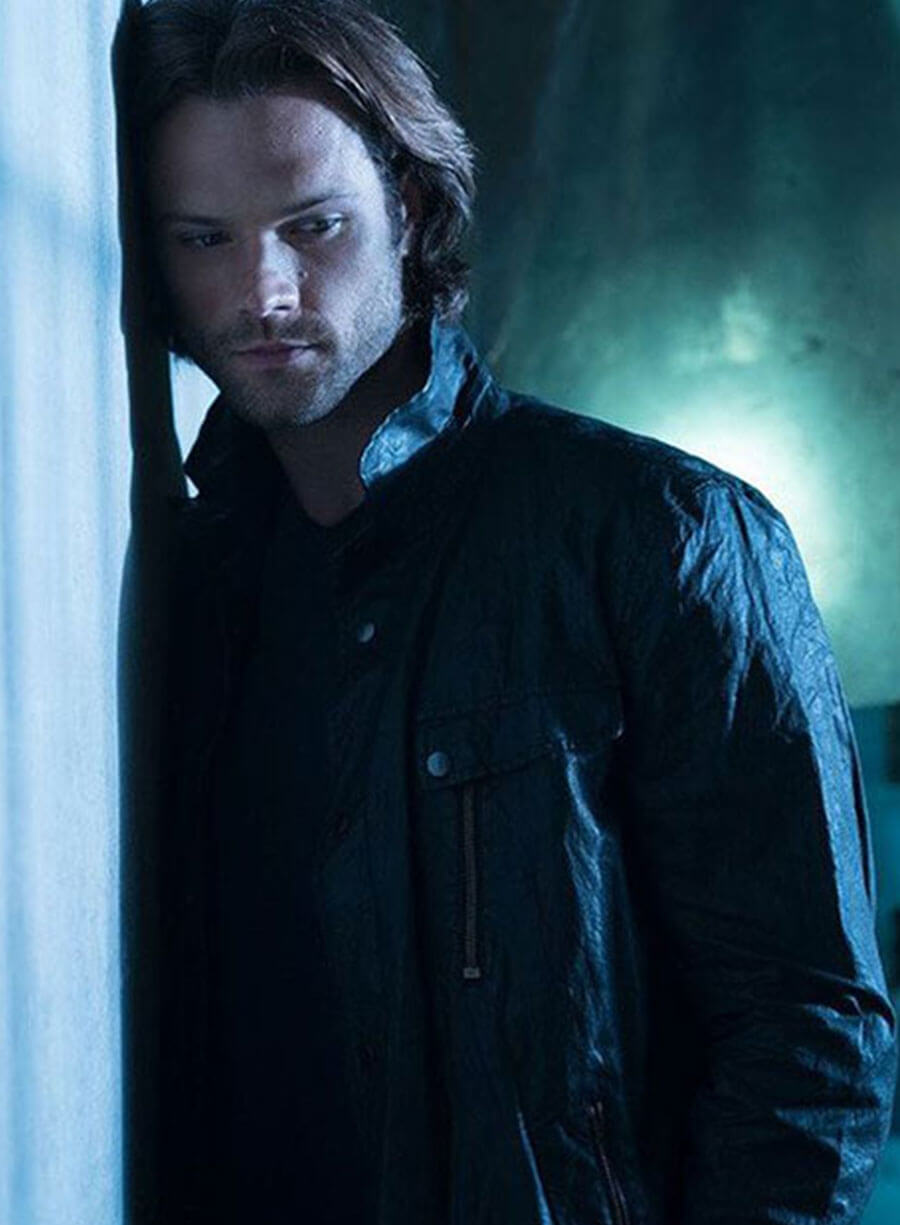 Harpoon Jared Padalecki Inspired Black Leather Jacket