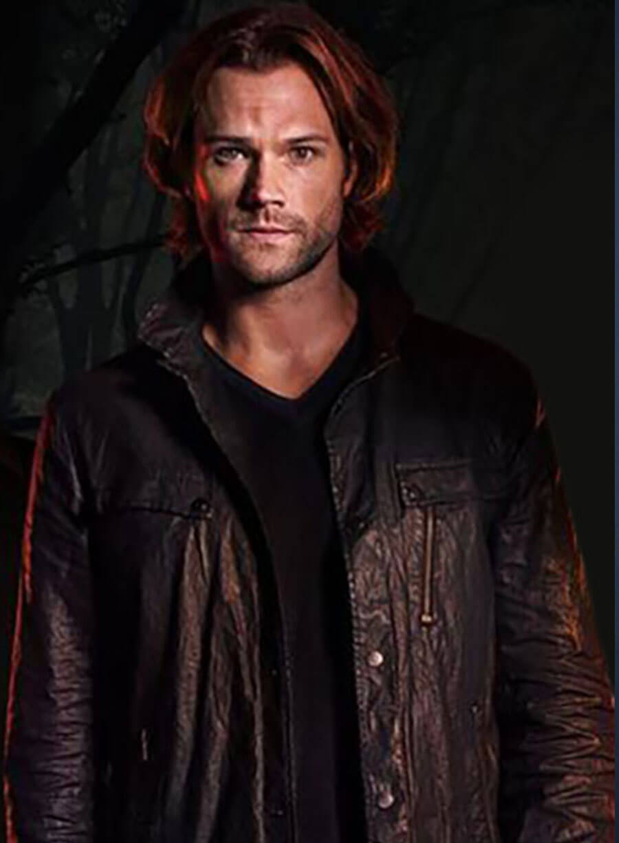 Harpoon Jared Padalecki Inspired Black Leather Jacket