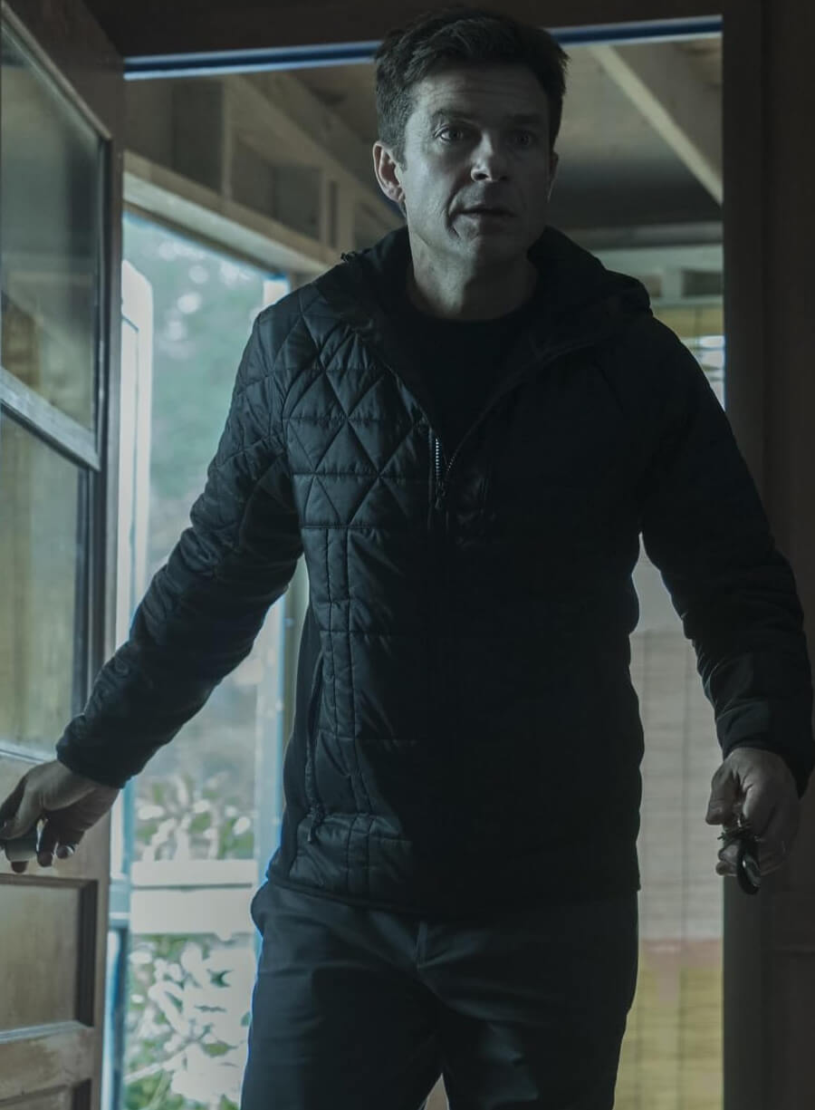 Harpoon Martin Byrde Inspired Black Parachute Fabric Hooded Jacket - Ozark TV Series Style