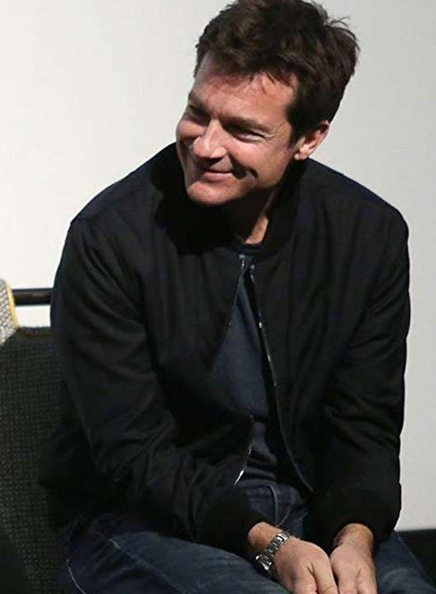 Harpoon Martin Byrde Inspired Black Parachute Fabric Leather Jacket - Ozark TV Series Style