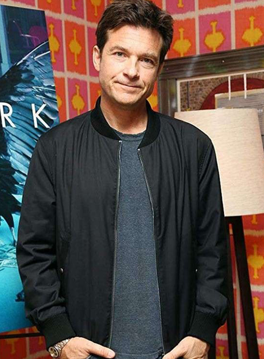 Harpoon Martin Byrde Inspired Black Parachute Fabric Leather Jacket - Ozark TV Series Style