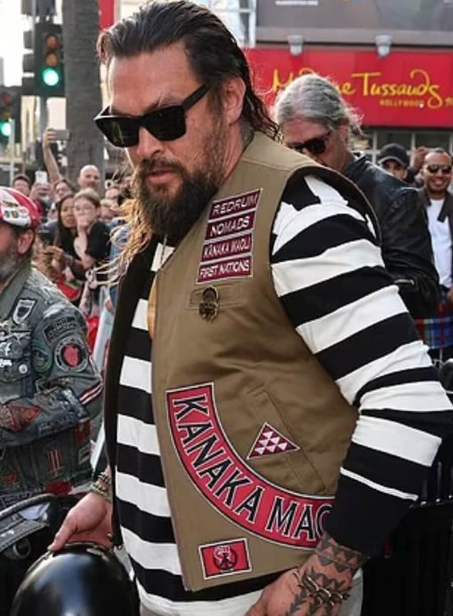 Harpoon Jason Momoa Inspired Brown Biker Jacket - The Bikeriders Premiere Style
