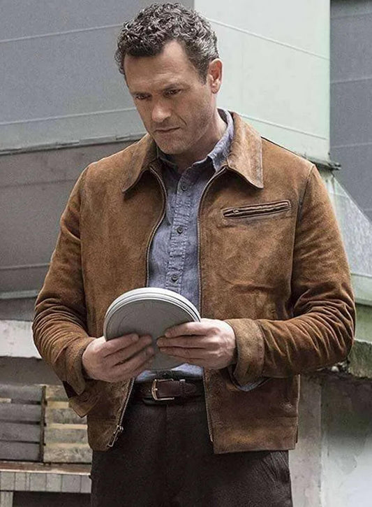 Harpoon Wyatt Price Inspired Brown Leather Jacket - The Man in the High Castle Style