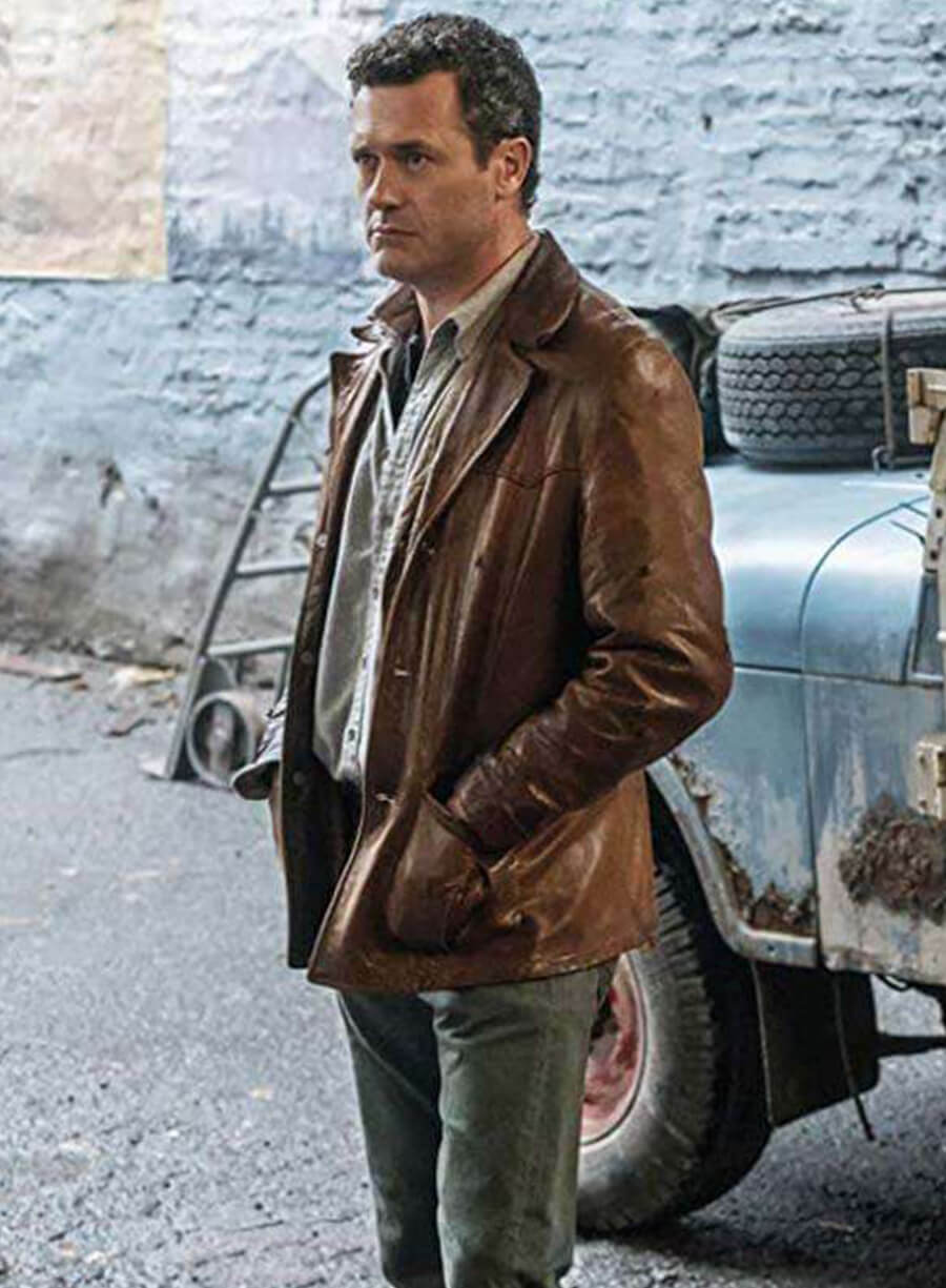 Harpoon Wyatt Price Inspired Brown Leather Jacket - The Man in the High Castle Style