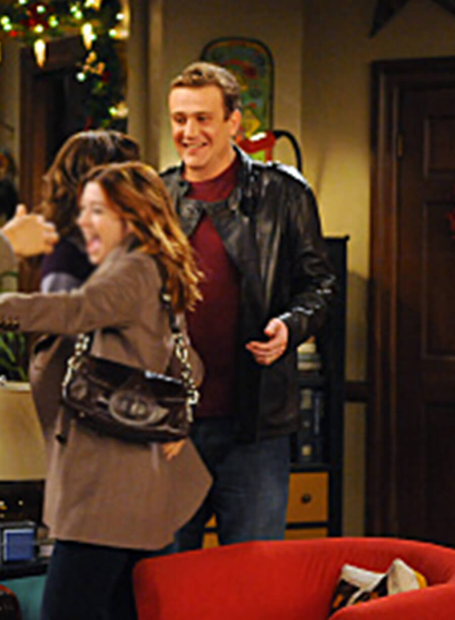 Harpoon Marshall Eriksen Inspired Black Leather Jacket - How I met Your Mother S06 Style