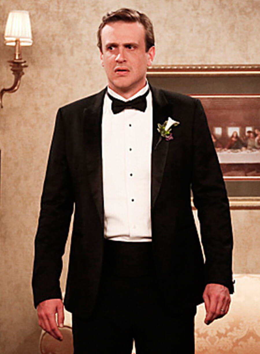 Harpoon Marshall Eriksen Inspired Black Leather Jacket - How I met Your Mother S09 Style