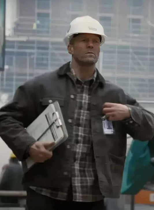 Harpoon Levon Cade Inspired Grey Leather Jacket - A Working Man 2025 Style