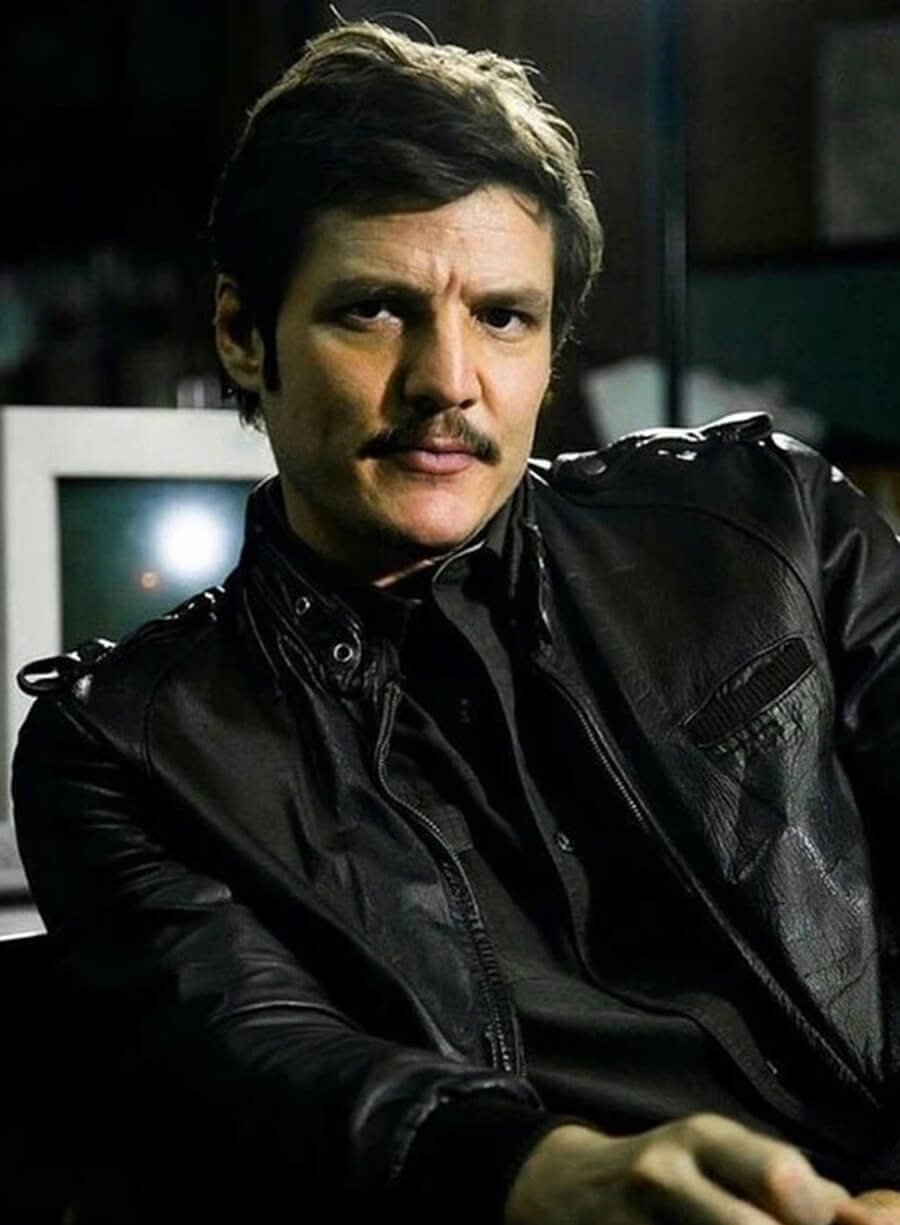 Harpoon Javier Pena Inspired Black Leather Jacket - Narcos Style