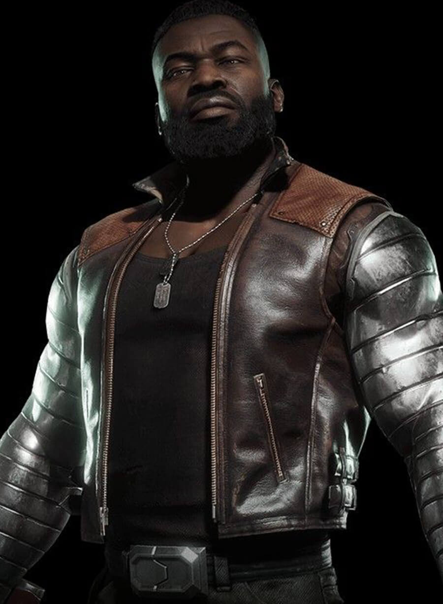 Harpoon Jax Inspired Brown Leather Jacket - Mortal Kombat 11 Style