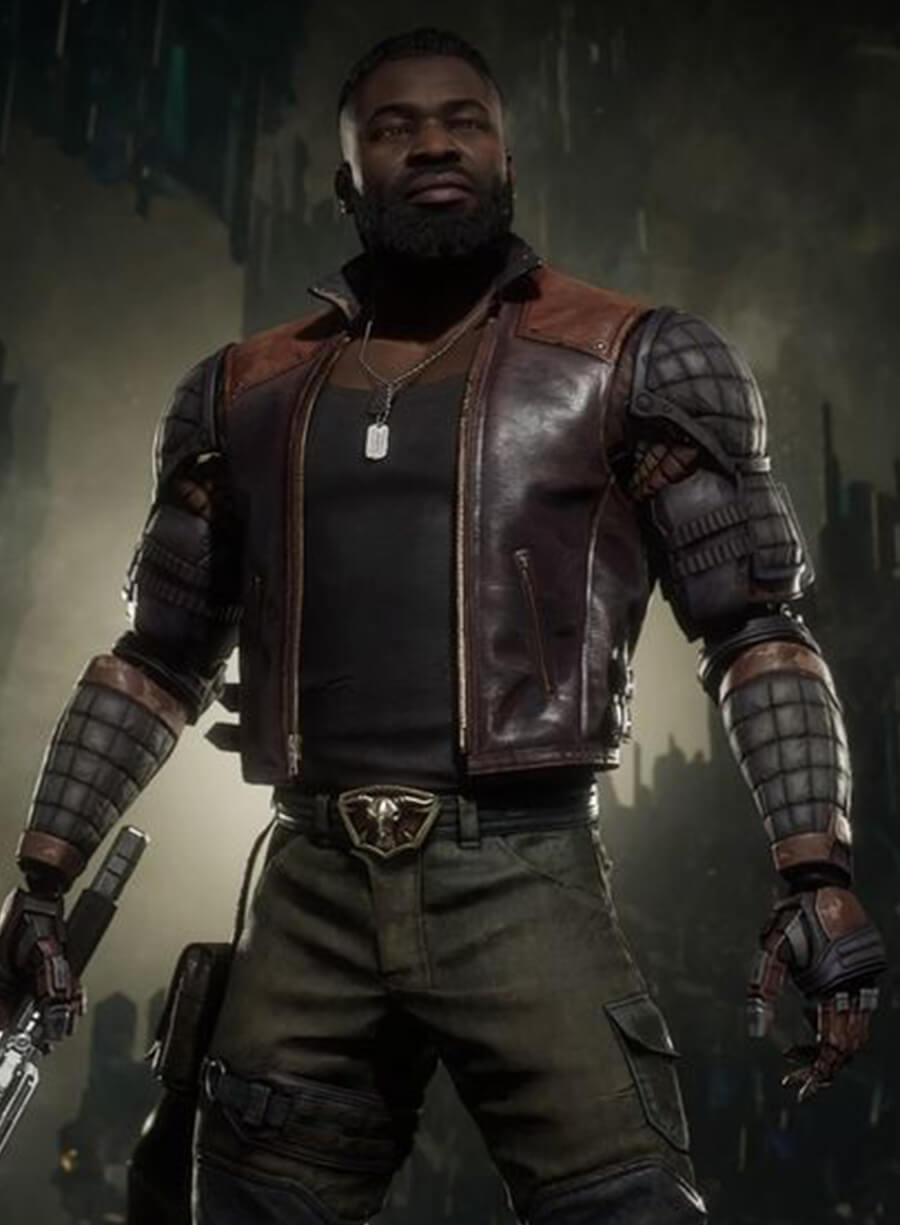 Harpoon Jax Inspired Brown Leather Jacket - Mortal Kombat 11 Style