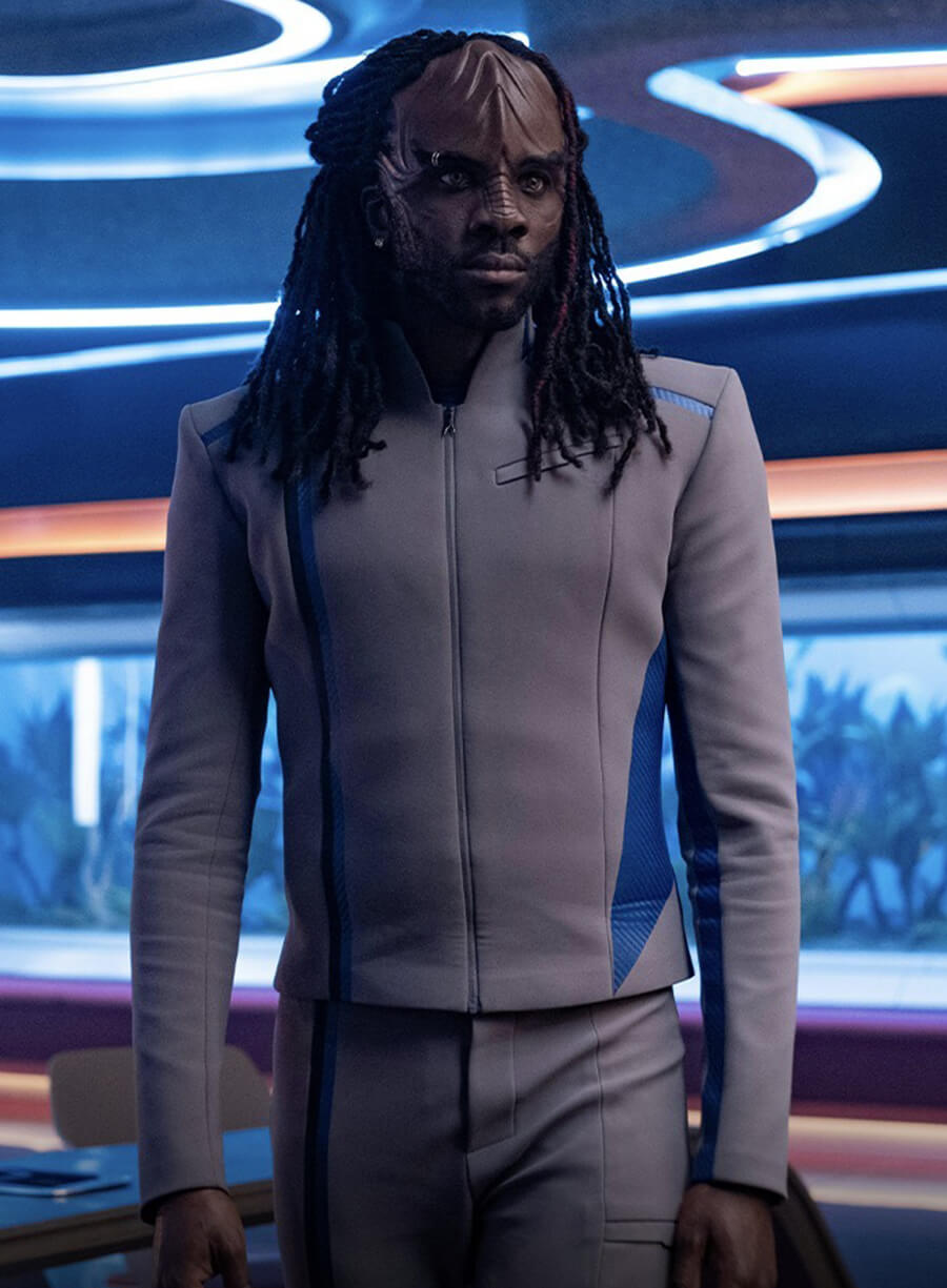 Harpoon Jay-Den Kraag Inspired Grey Costume Jacket - Star Trek: Starfleet Academy Style