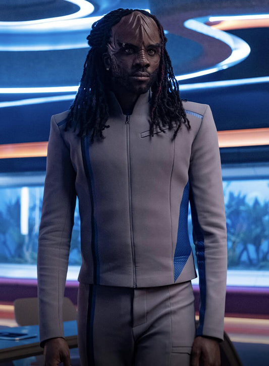 Harpoon Jay-Den Kraag Inspired Grey Costume Jacket - Star Trek: Starfleet Academy Style