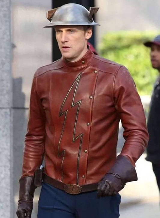 Harpoon Jay Garrick Inspired Brown Leather Jacket - The Flash Style