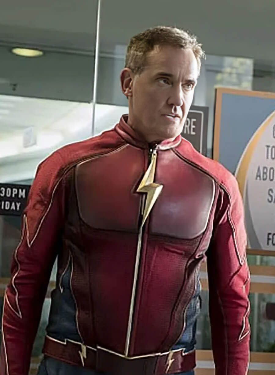 Harpoon Jay Garrick Inspired Red Leather Jacket - The Flash S03 Style