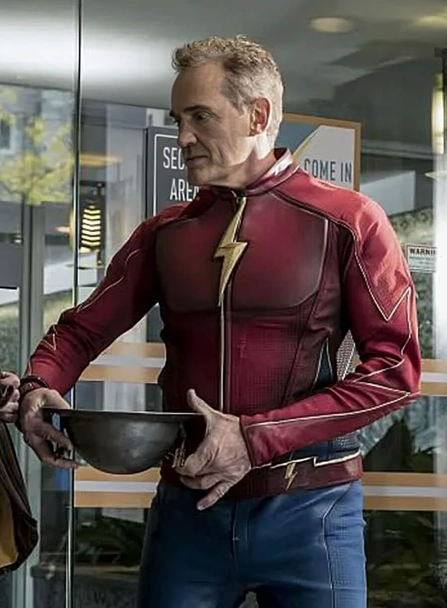 Harpoon Jay Garrick Inspired Red Leather Jacket - The Flash S03 Style