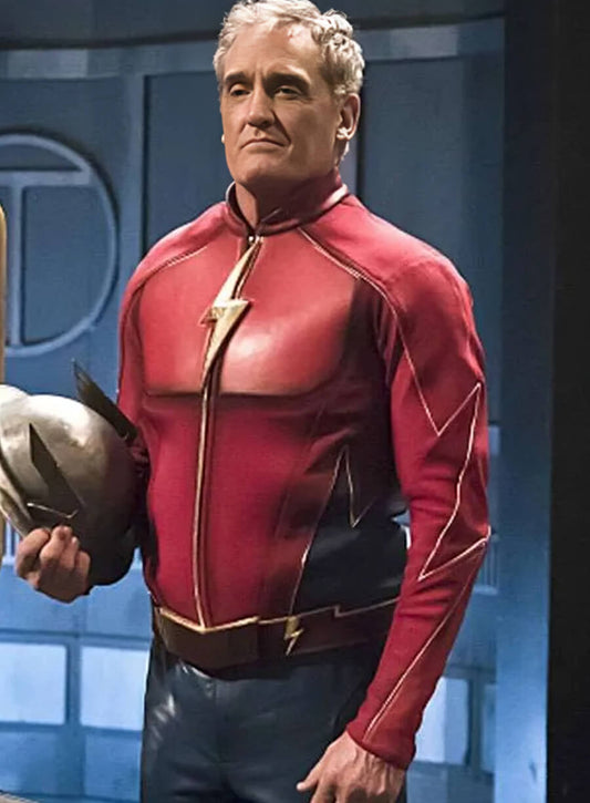 Harpoon Jay Garrick Inspired Red Leather Jacket - The Flash S03 Style