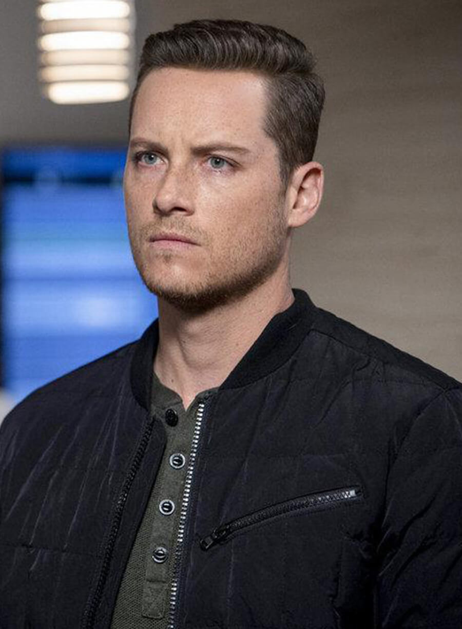 Harpoon Jay Halstead Inspired Black Cotton Fabric Bomber Jacket - Chicago Med Style