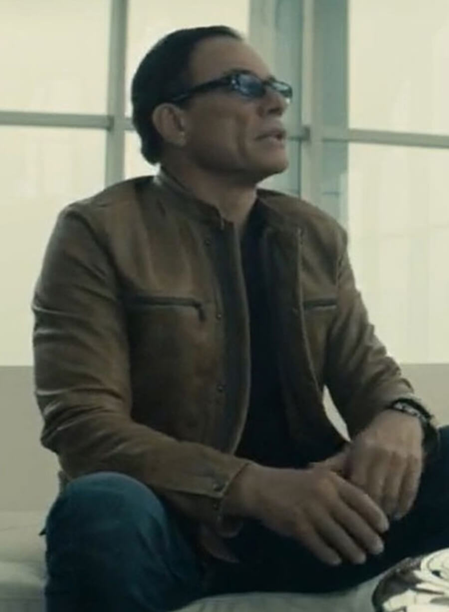 Harpoon Jean Claude Van Johnson Inspired Brown Leather Jacket