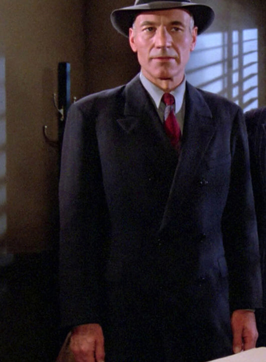 Harpoon Jean-Luc Picard Inspired Black Coat - Star Trek: The Next Generation Style
