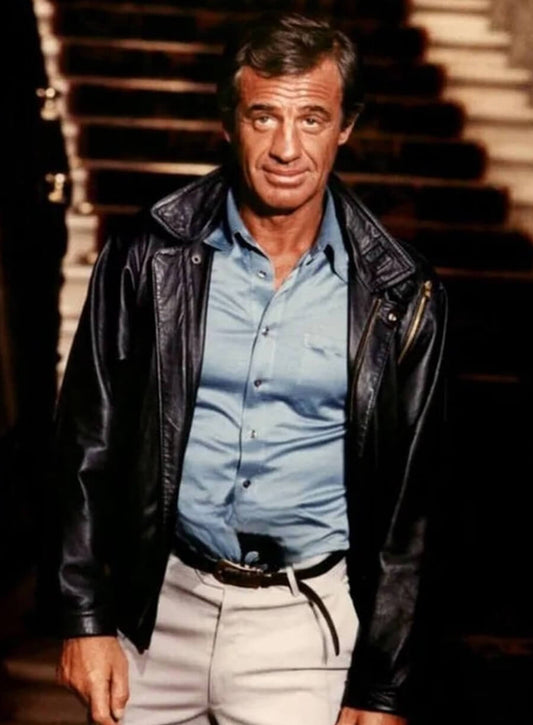 Harpoon Josselin Beaumont Inspired Blue Leather Jacket - The Professional Style
