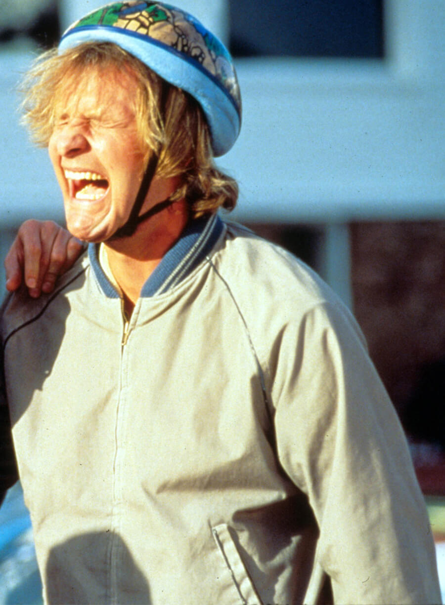 Harpoon Harry Dunne Inspired Grey Cotton Fabric Bomber Jacket - Dumb and Dumber Style